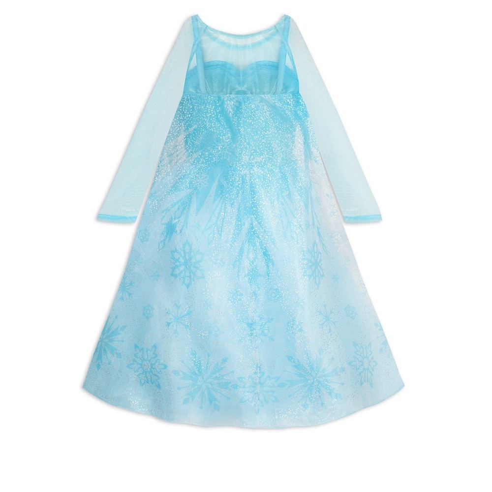 New Disney Store Frozen Elsa Costume Dress Girls 3T Sequins Princess Halloween - Picture 9 of 10